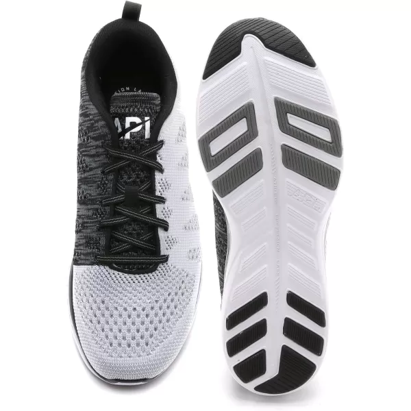 APL Mens Techloom Pro SneakerWhiteBlackCosmic Grey