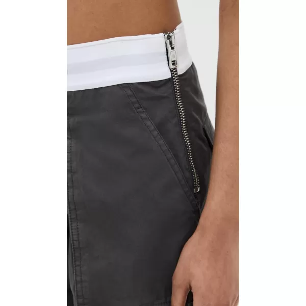 Alexander Wang Womens Mid Rise Cargo Rave PantsOff Black