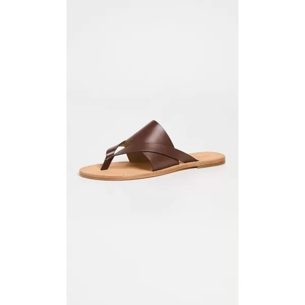 Alohas Womens Eugene Brown Leather SandalsBrown