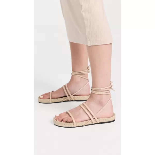 Alohas Womens Rayna Beige Leather SandalsBeige