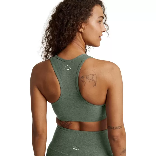 Beyond Yoga Womens Spacedye Lift Your Spirits BraMoss Green Heather