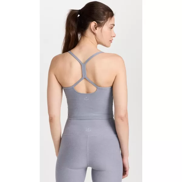 Beyond Yoga Womens Spacedye Slim Racerback Cropped TankCloud Gray Heather