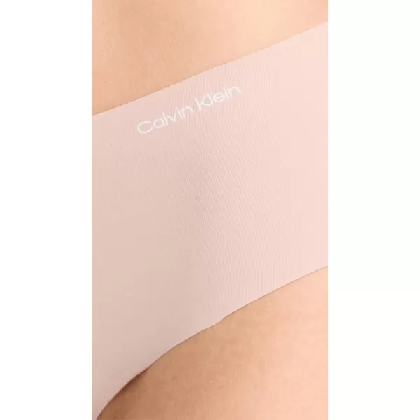 Calvin Klein Womens Invisibles Seamless Hipster Panties MultipackBlackCavernstoneGrey SandSubduedCedar