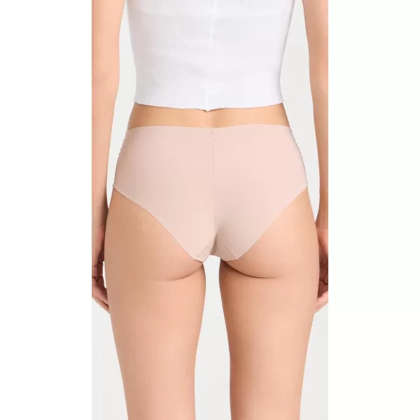 Calvin Klein Womens Invisibles Seamless Hipster Panties MultipackBlackCavernstoneGrey SandSubduedCedar