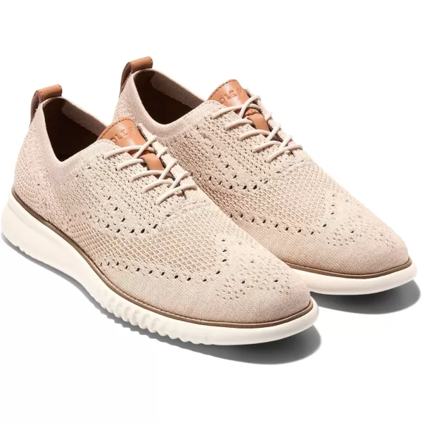 Cole Haan Mens 2Zerogrand Stitchlite OxfordSand DollarIvory