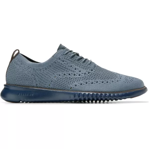 Cole Haan Mens 2Zerogrand Stitchlite OxfordStormy WeatherBlue Wing Teal