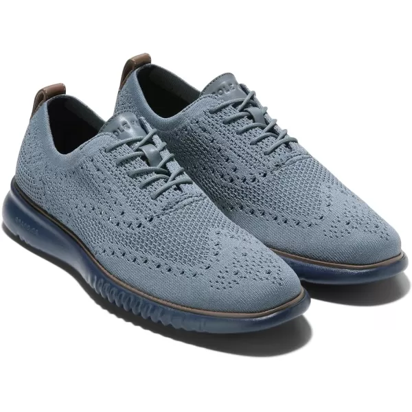 Cole Haan Mens 2Zerogrand Stitchlite OxfordStormy WeatherBlue Wing Teal