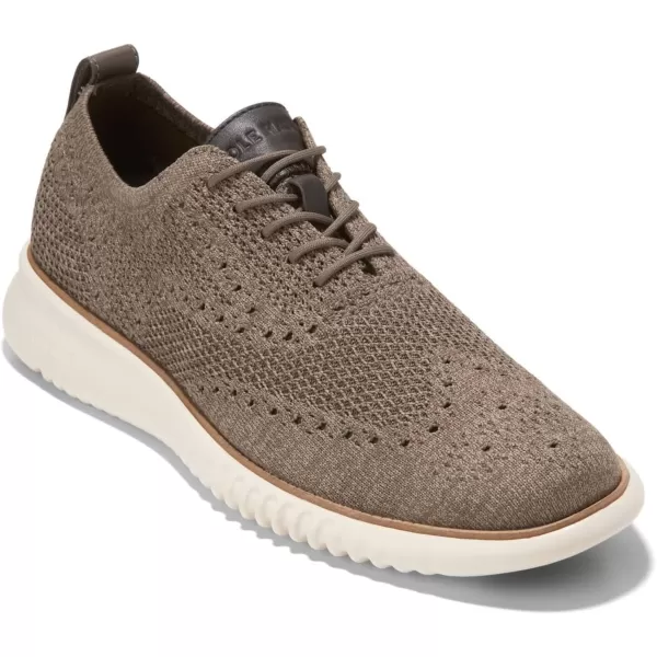 Cole Haan Mens 2Zerogrand Stitchlite OxfordTruffleIvory