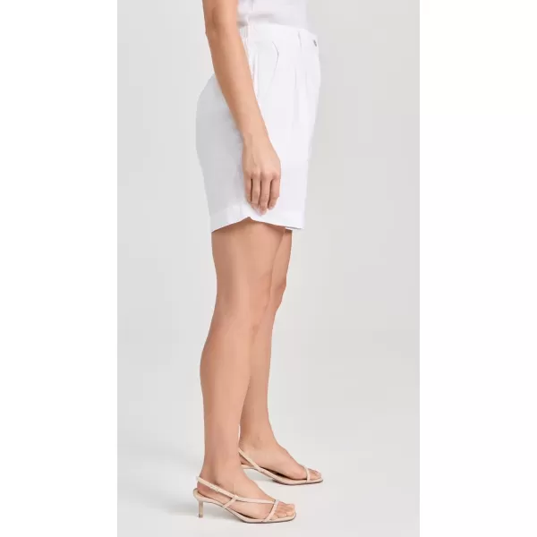 DONNI Womens The Linen Pleated ShortsPowder