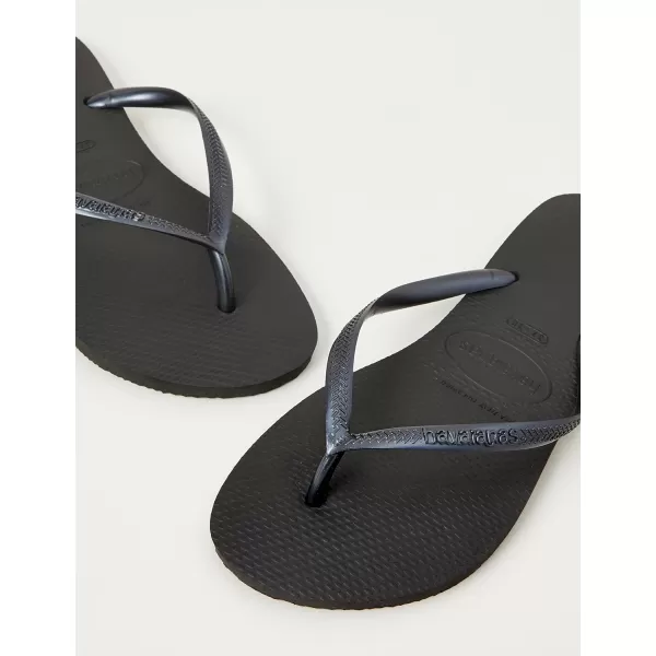 Havaianas Womens Slim Flip Flop SandalsBlack