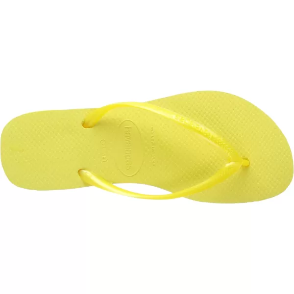 Havaianas Womens Slim Flip Flop SandalsLight Yellow