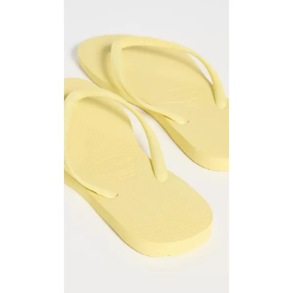 Havaianas Womens Slim Flip Flop SandalsPixel Yellow