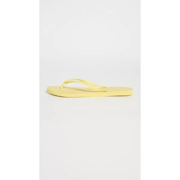 Havaianas Womens Slim Flip Flop SandalsPixel Yellow