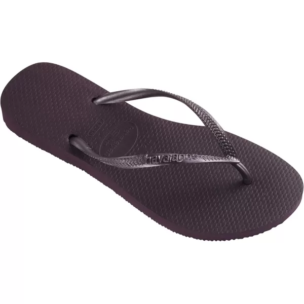 Havaianas Womens Slim Flip Flop SandalsPurpleaubergine