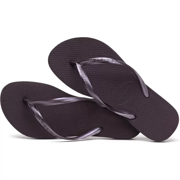 Havaianas Womens Slim Flip Flop SandalsPurpleaubergine