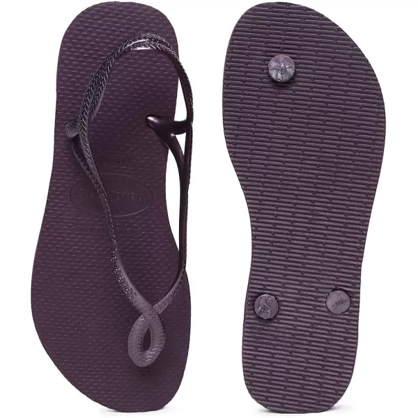 Havaianas Womens Slim Flip Flop SandalsPurpleaubergineAubergine