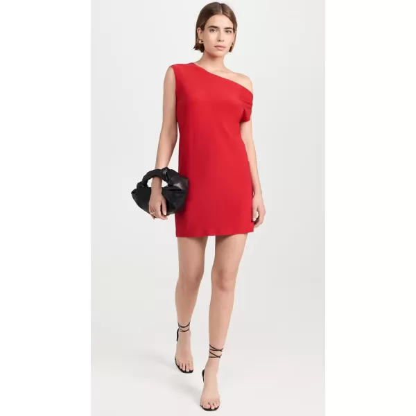 Norma Kamali Womens Drop Shoulder Mini DressTiger Red