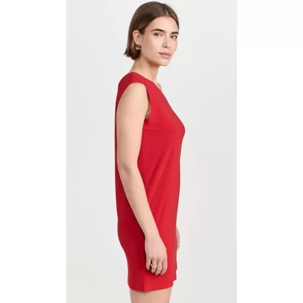 Norma Kamali Womens Drop Shoulder Mini DressTiger Red