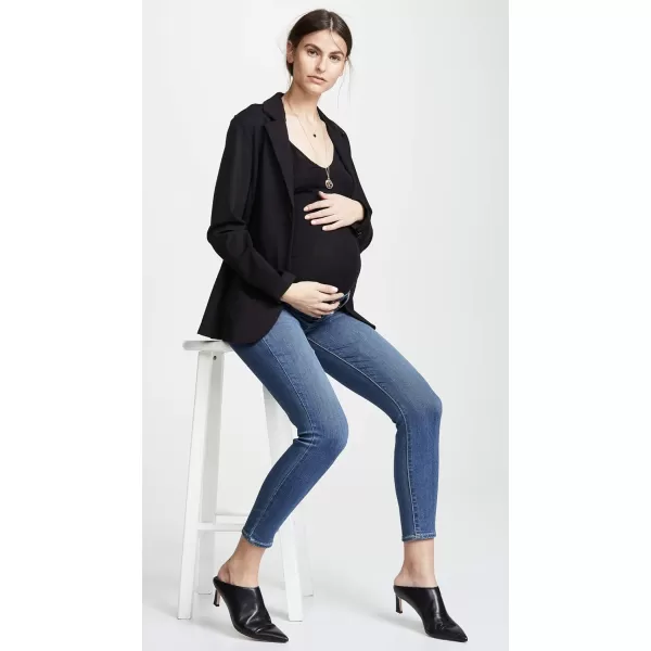 PAIGE Womens Maternity Verdugo Crop Jeans with Raw HemTristan