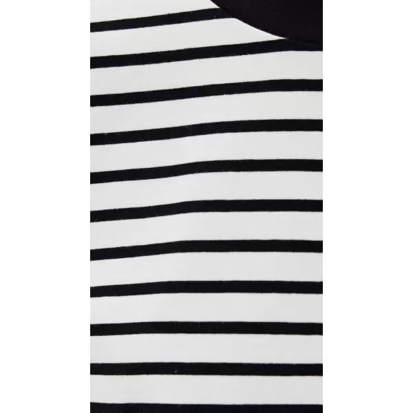 Pistola Denim Womens Mae TeeBlack White Stripe