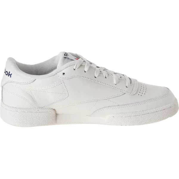 Reebok Mens Club C 85 SneakerChalkChalkClassic Cobalt