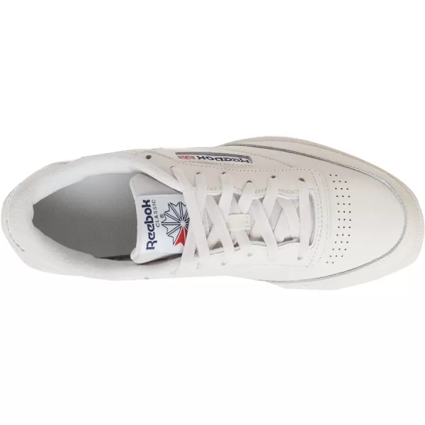 Reebok Mens Club C 85 SneakerChalkChalkClassic Cobalt