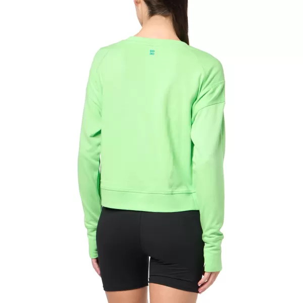 Sweaty Betty Womens After Class Crop SweatshirtZest Green