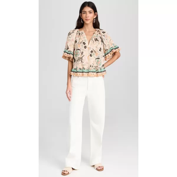 Ulla Johnson Womens Alessia TopPearl Flora