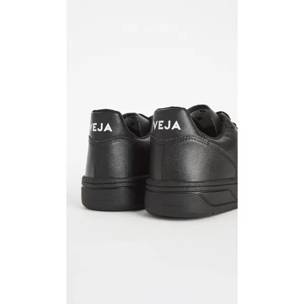 Veja Mens V10 Leather SneakersBlackBlack