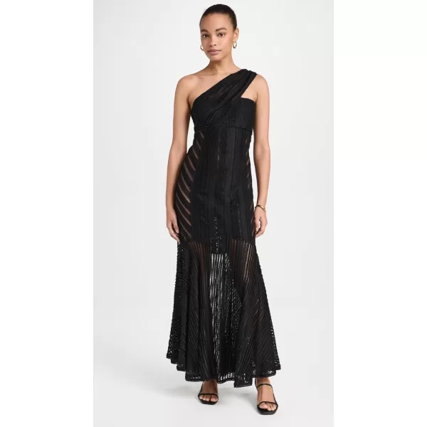 Womens Francy Long DressBlack Sham