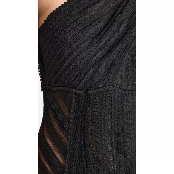 Womens Francy Long DressBlack Sham