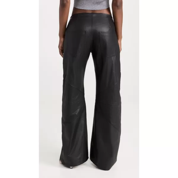 Womens Hollywood Frederic Leather PantsBlack Leather