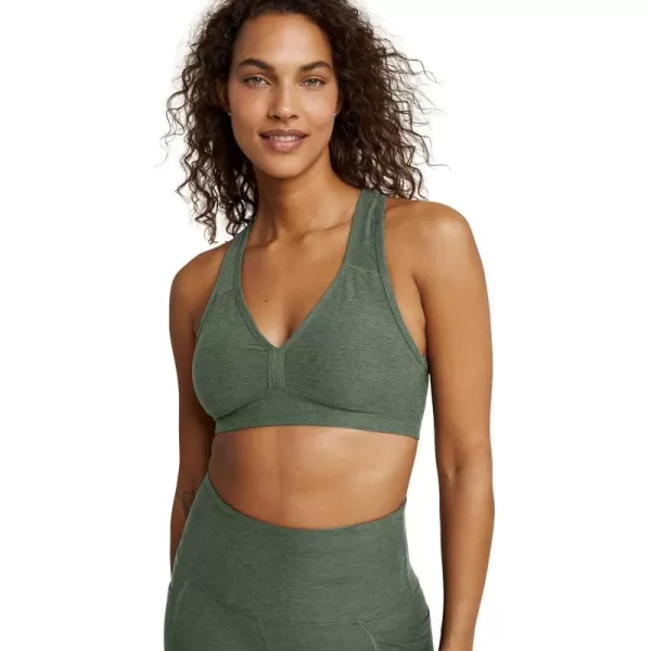 Beyond Yoga Womens Spacedye Lift Your Spirits BraMoss Green Heather