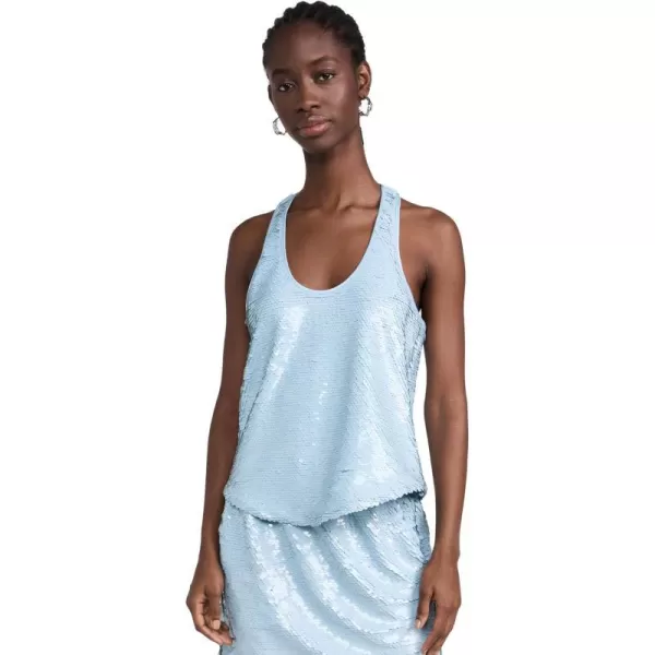 Cinq  Sept Womens Esti Sequin TopSerene Sky