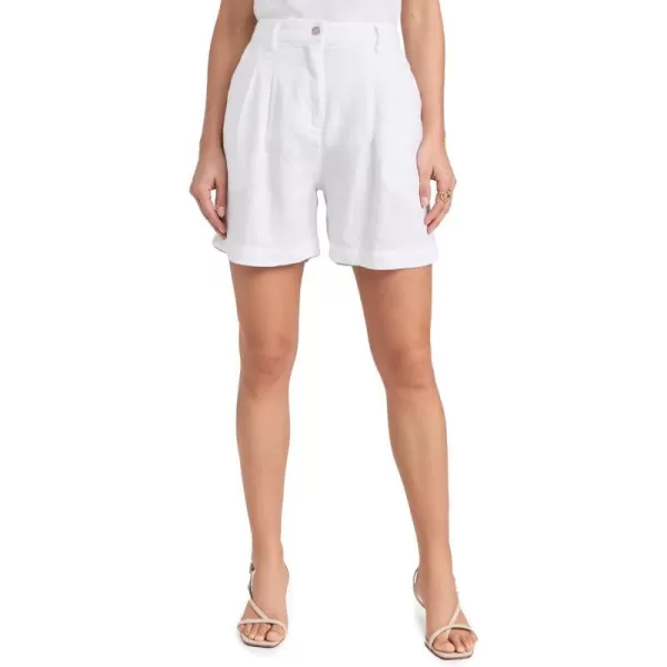 DONNI Womens The Linen Pleated ShortsPowder