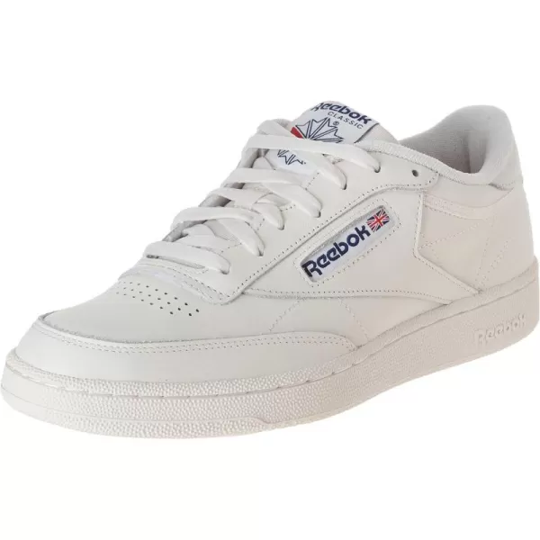 Reebok Mens Club C 85 SneakerChalkChalkClassic Cobalt