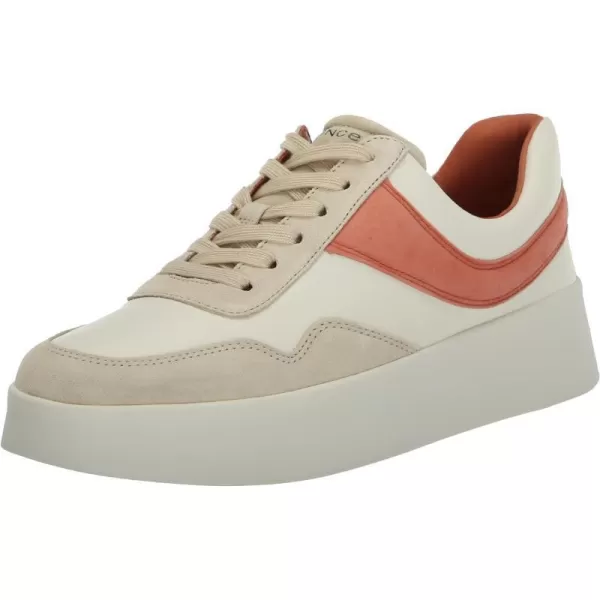 Vince Womens Warren Court SneakersCoral Blossom Suede