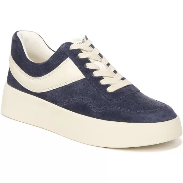 Vince Womens Warren Court SneakersMidnight Blue Suede