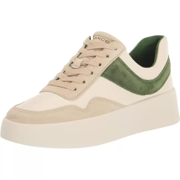 Vince Womens Warren Court SneakersPalm Leaf Green Suede