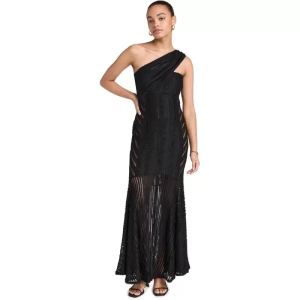 Womens Francy Long DressBlack Sham