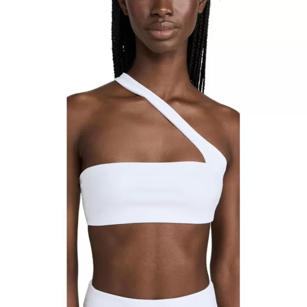 Womens Halo One Shoulder Strap Bandeau TopWhite