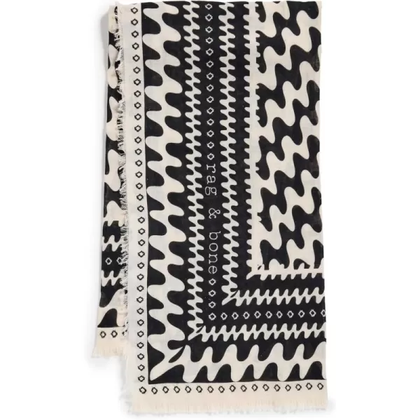 rag  bone Womens Astra Swiggly ScarfBlack