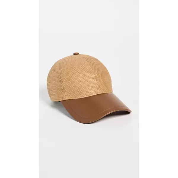 rag  bone Womens Harlow Straw Baseball CapNatural