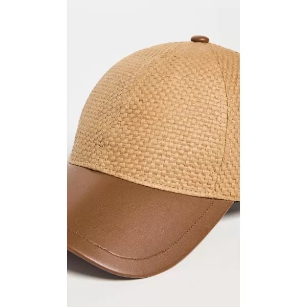 rag  bone Womens Harlow Straw Baseball CapNatural