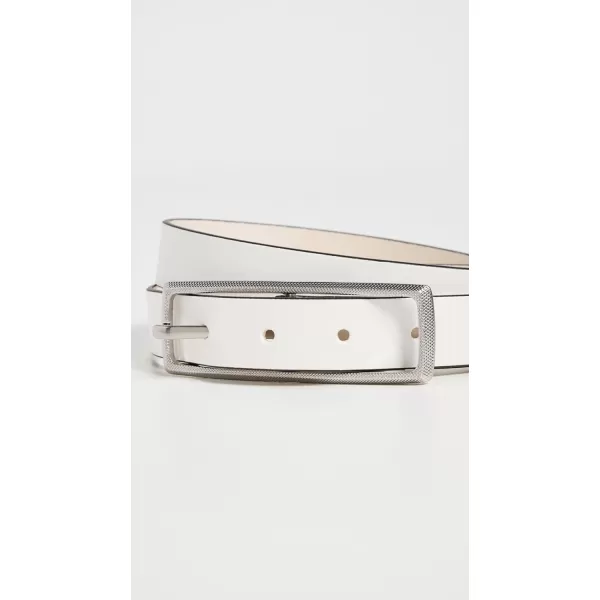 rag  bone Womens Small Rebound Texture BeltBright White