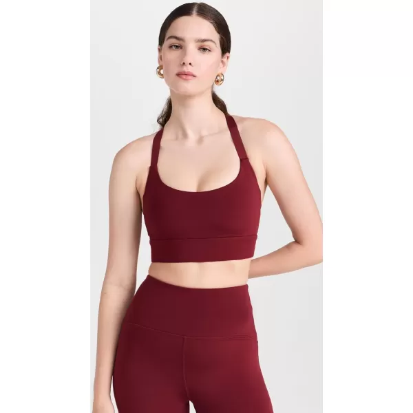 Beyond Yoga Womens Powerbeyond Strive Long Line BraCalifornia Merlot