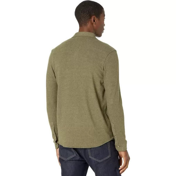 Faherty Mens Legend Sweater ShirtOlive Melange Twill