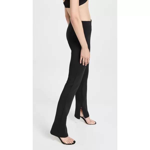 Good American Womens Good Waist Flare Scuba PantsBlack001