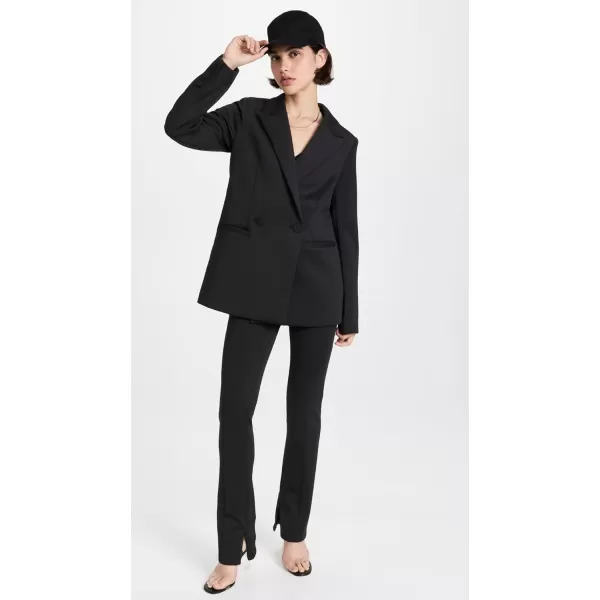 Good American Womens Scuba Blazer 20Black001