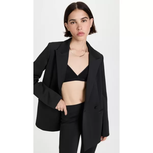 Good American Womens Scuba Blazer 20Black001